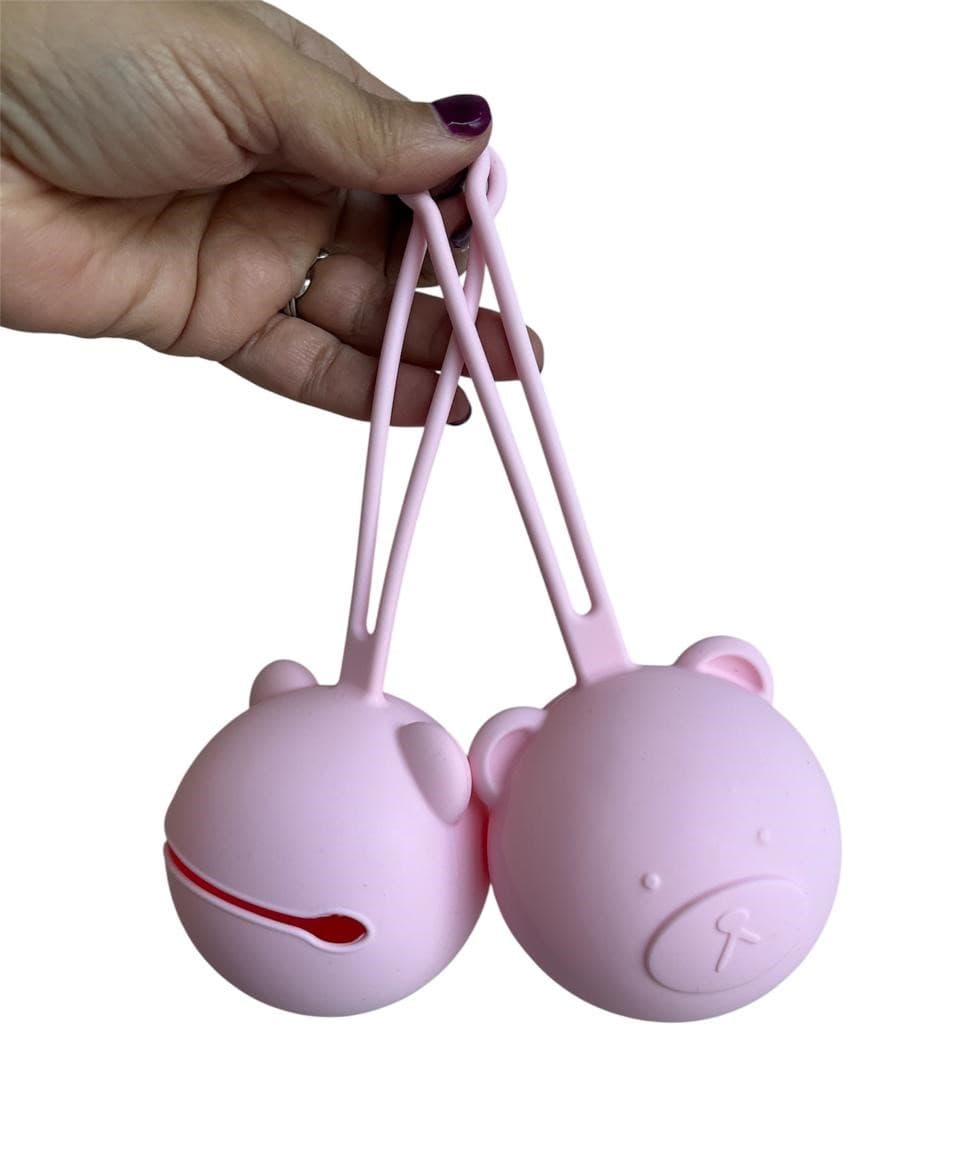 Guardachupetes - Oso - ROSA BEBE — portachupete personalizado Mimikids